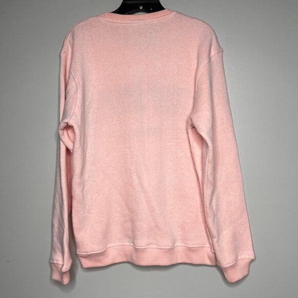 Surf Style Pink and Blue Crew Neck Sweatshirt Size Small Cozy Super Soft Coastal - Picture 8 of 10